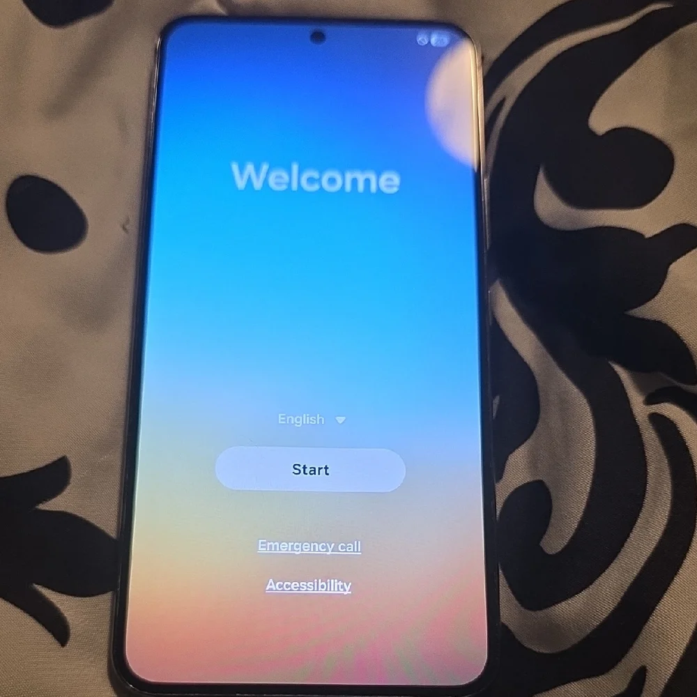 Samsung Galaxy Smartphone with Black Display
